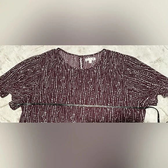 Nine Britton Plum and White Patterned Blouse - Picture 2 of 8